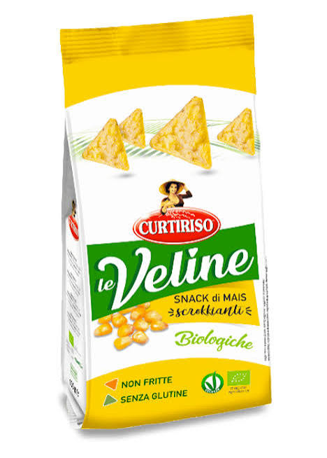 CURTIRISO LE VELINE SNACK MAIS SCROCCHIANTE BIOLOGICHE NON FRITTE SENZA GLUTINE GR.100
