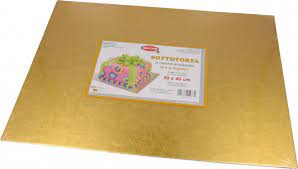 GRAZIANO SOTTOTORTA RETTANGOLARE ORO/ARGENTO CM. 30X40