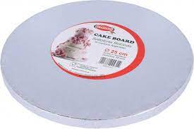 GRAZIANO CAKEBOARD ROTONDO ARGENTO DIAM. CM. 28 SP. 12 MM