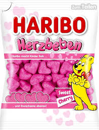 HARIBO CARAMELLE HEARTQUAKE SWEET CHERRY GR. 160