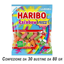 HARIBO RAINBOWS FRIZZI GR. 80 VEGANE