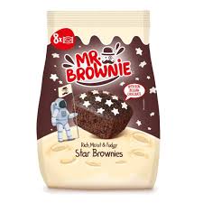 MR BROWNIE STAR BROWNIES CIOCCOLATO BELGA E STELLINE PZ. 8 GR. 200