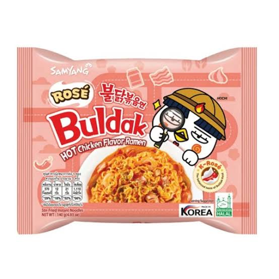 SAMYANG BULDAK HOT CHICKEN FLAVOUR RAMEN ROSE' GR. 140
