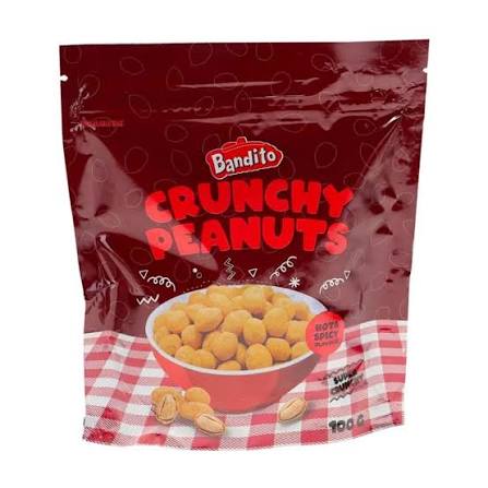 BANDITO CRUNCHY PEANUTS ARACHIDI RICOPERTE HOT & SPICY SUPER CROCCANTI GR. 100
