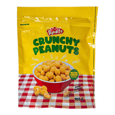 BANDITO CRUNCHY PEANUTS ARACHIDI RICOPERTE FORMAGGIO SUPER CROCCANTI GR. 100