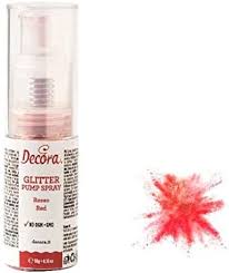 DECORA GLITTER PUMP SPRAY ROSSO GR. 10 RICARIBILE