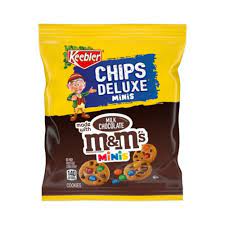 KEEBLER CHIPS DE LUXE MINIS BISCOTTI M&M'S CIOCCOLATO LATTE