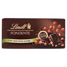 LINDT TAVOLETTA CIOCCOLATA FONDENTE NOCCIOLA INTERA GR.100