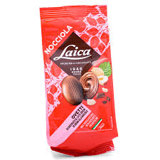 LAICA OVETTI CIOCCOLATO AL LATTE RIPIENI CREMA NOCCIOLA 2 GR. 120