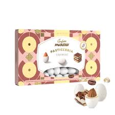MAXTRIS CONFETTI CIOCOMANDORLA CIOCCOLATO BIANCO AL TIRAMISU' GR. 500