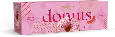 MAXTRIS DONUTS FRAGOLA GLASSATO CON CODETTE PZ. GR. 210 SENZA GLUTINE