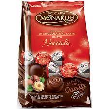 MONARDO PRALINE CIOCCOLATO LATTE GUSTO NOCCIOLA GR. 100