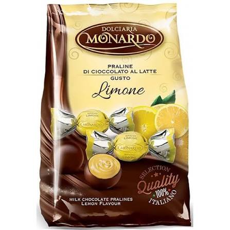 MONARDO PRALINE CIOCCOLATO AL LATTE GUSTO LIMONE GR.100