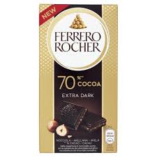 FERRERO TAVOLETTA ROCHER EXTRA DARK 70% CON NOCCIOLA GR. 90