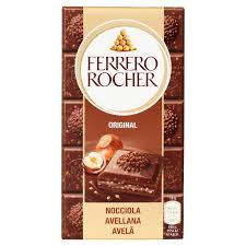 FERRERO TAVOLETTA ROCHER MILK CON NOCCIOLA GR. 90