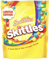 SKITTLES SMOOTHIES FRUIT & YOUGURTH FLAVOUR  GR. 136