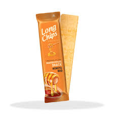 LONG CHIPS MASHED POTATO SNACK HONEY & BBQ GR. 75