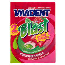 PERFETTI VIVIDENT BLAST STRAWBERRY LIME SENZA ZUCCHERO