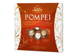 CRISPO "POMPEI" PRALINESSE CON CREMA LATTE, CAFFE', NOCCIOLA CON CEREALI GR. 250