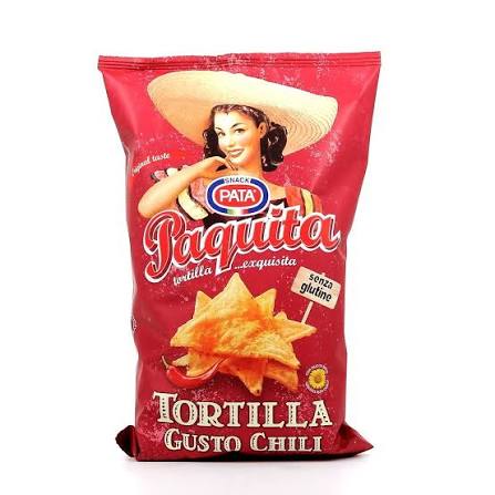 PATA PAQUITA TORTILLA CHIPS GUSTO CHILI SENZA GLUTINE GR. 100