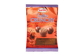 SORINI BISCUIT SALTY CRUNCHY CARAMEL PRALINE AL LATTE RIPIENE DI CARAMELLO SALATO GR. 95