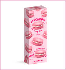 CUORENERO MACARONS CREMA FRAGOLA GR. 42 PZ. 3 SENZA GLUTINE