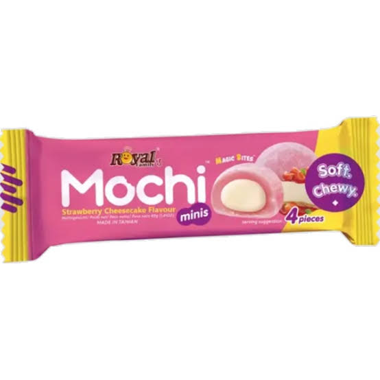 ROYAL MOCHI STRAWBERRY CHEESECAKE FLAVOUR SOFT & CHEVY PZ.4 GR.40