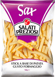 SALATI PREZIOSI SNACK DI PATATE AL FORMAGGIO GR.100