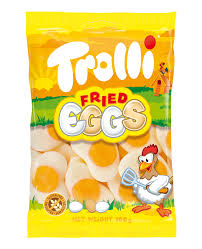 TROLLI CANDY FRIED EGGS  BUSTA GR. 100