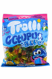 TROLLI OCTOPUS BLUE PITTURA LINGUA BUSTA GR.100 SENZA GLUTINE