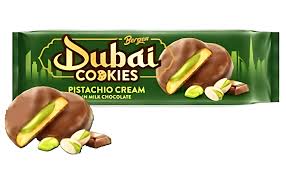 BERGEN DUBAI STYLE COOKIES PISTACCHIO CREAM CON CIOCCOLATO AL LATTE GR. 96