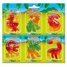 VIDAL DINO JELLY GELATINE FRUTTA FORMA DINOSAURO PZ. 6 SENZA GLUTINE