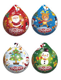 DOLFIN PALLA DI NATALE IN CIOCCOLATO GR. 30