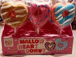 SWEET 'N FUN MALLOW HEART DONUT LOLLIPOP GR. 45