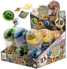 SWEET 'N FUN DINO EYE BALL SURPRISE 3D (1 DINO+1 STICKER+CANDY)