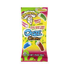 WARHEADS OOZE CHEW SOUR CHEWY CANDY FRUIT FILLED