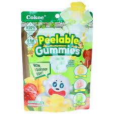 COCKOC PEELABLE GUMMIES MIXED FRUIT FLAVOUR CANDY GR. 60