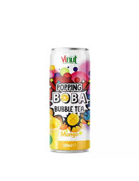 VINUT POPPING BOBA BUBBLE TEA MANGO JUICE ML.320