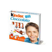 FERRERO KINDER BARRETTE CIOCCOLATO LATTE T4 GR. 50