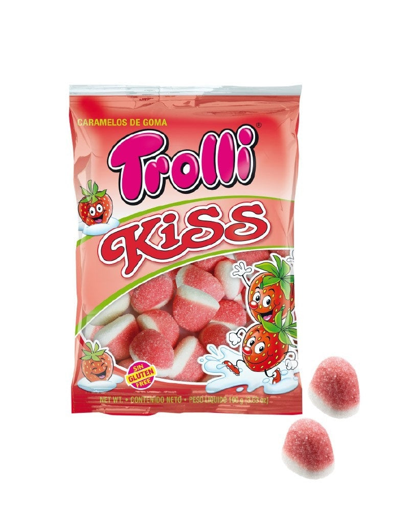 TROLLI KISS STRAWBERRY BUSTA GR. 100