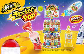 JOHNNYBEE SPINNING ROCKET POP CANDY