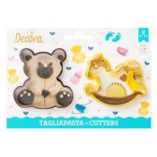 DECORA TAGLIAPASTA ORSETTO E CAVALLO 2 PZ
