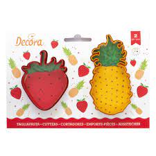 DECORA TAGLIAPASTA FRAGOLA ANANAS PZ. 2