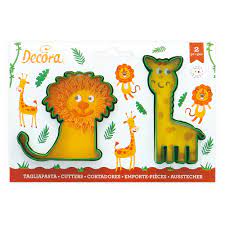 DECORATAGLIAPASTA LEONE GIRAFFA PZ. 2