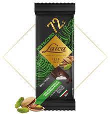 LAICA CIOCCOLATA FONDENTE 72% AL PISTACCHIO GR. 100