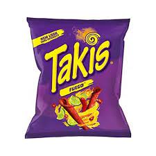 TAKIS FUEGO CHILLI & LIME FRIED CORN SNACK GR. 56