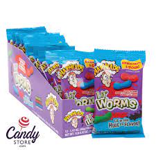 WARHEADS LIL WORMS SOUR OUTSIDE, SWEET & CHEVY INSIDE